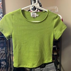 Princess Polly green crop top